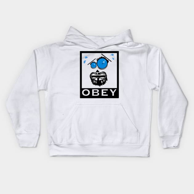 the man forced to obey Kids Hoodie by selda